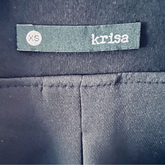 Revolve Krisa Blazer Black Ponte Hook & Eye Closure Blazer XS - Picture 5 of 14